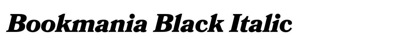 Bookmania Black Italic